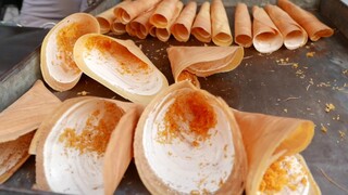 Bánh crepe dừa - Đồ ăn đường phố Campuchia