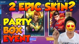 SWERTE O MALAS? 2 EPIC SKIN? PARTY BOX