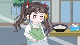 The 80s dad took his baby to a restaurant, but only gave him plain noodles, which shocked the boss