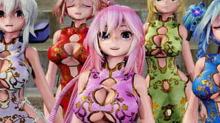 [MMD] Tda Luka / Haku / Miku / Rin / Teto Qipao 【 4K / 60fps 】