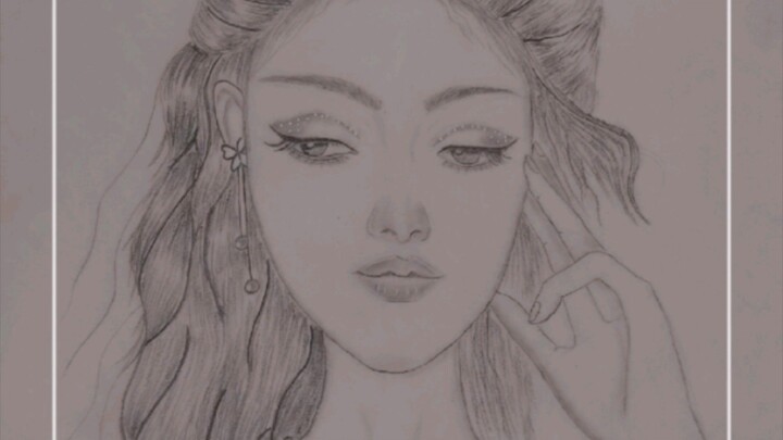 beautiful girl #pencildrawing