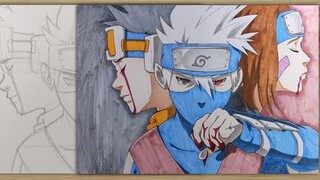 How to Draw Young Kakashi, Obito, and Rin - [Naruto]