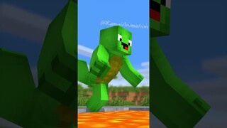 JJ helps Mikey - Minecraft Animation #shorts #minecraft #maizen