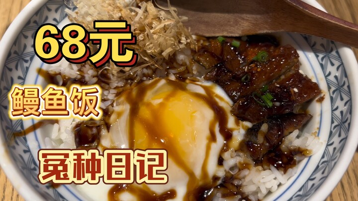 At a Japanese restaurant, the eel rice dish costs 68 yuan, but the eel is only as big as my little f