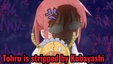 Tohru is stripped by Kobayashi