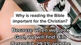 WHY BIBLE IS IMPORTANT