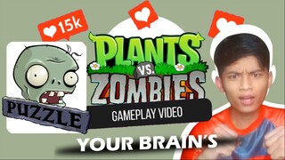 Plants VS Zombies - Puzzle - Your Brains R Belong To Us