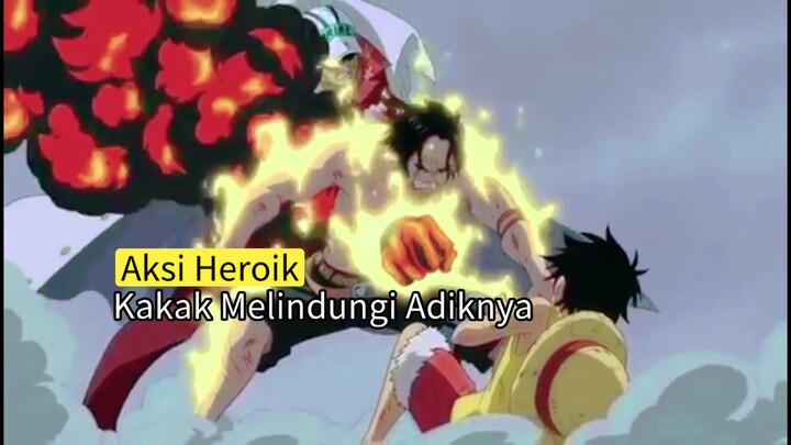Aksi Seorang Kakak Melindungi Adiknya