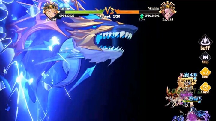 少女戰爭 Leviathan's skill "Devour" bug (complete fight)