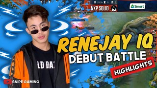 RENEJAY DEBUT BATTLE HIGHLIGHTS MPL SEASON 6 | SNIPE GAMING TV (HD)