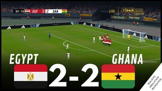 مصر 2-2 غانا أبرز أحداث المباراة • محاكاة لعبة فيديو #AFCON2023