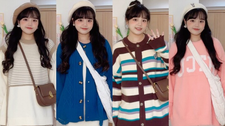 155/60kg | Sweet, girly sweater outfit – so cute!