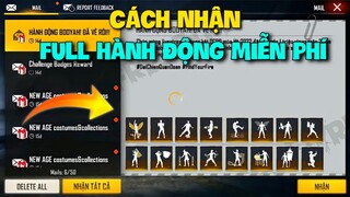 Free Fire | Cách Nhận Full Hành Động Miễn Phí Mới Nhất OB34 Không Cần Kim Cương