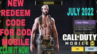 *July 2022* Call Of Duty Mobile New Redeem Code | Cod Mobile Redeem Code Garena