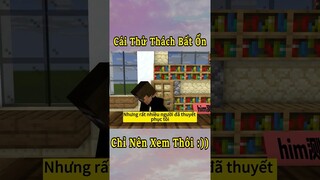 Anh Đen Xì Xì Thực Hiện Cái Thử Thách Bất Ổn Nhất Minecraft 🤣 #shorts