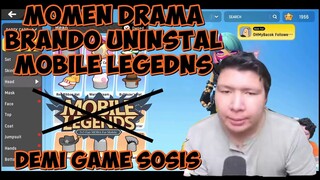 BRANDO LEBIH GAME INI DAN PENSI ML - PABJI SOSIS - MOMEN MEME KOCAK WINDAH BASUDARA