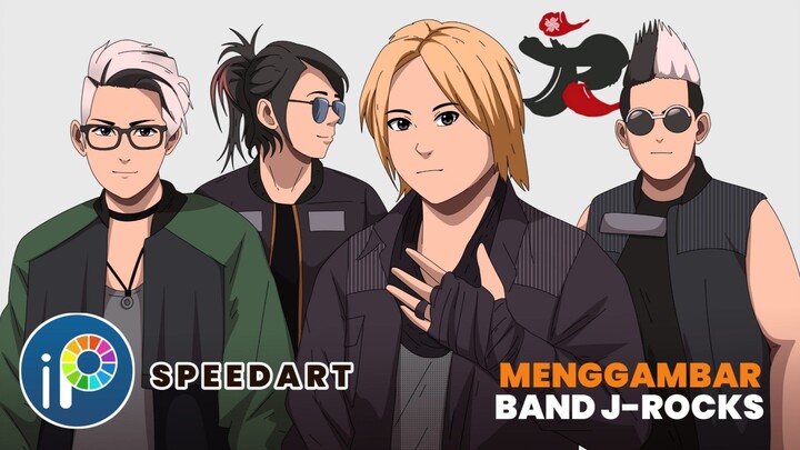 Menggambar Band J-Rocks Jadi Anime 🔥🔥