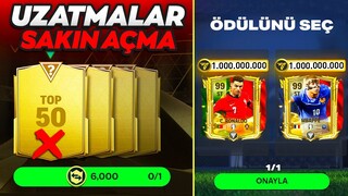 ACİL UZATMALAR TOP 50 ve 500 SAKIN AÇMAYIN ! 99 ÇIKTI RONALDO İÇİN 70 BİN CEVHER HARCADIM FC Mobile