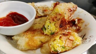 Làm Món Chả Giò Giòn Rụm Từ Cơm Nguôi _Món Ăn Vặt Mùa Dịch/ Five Fanily