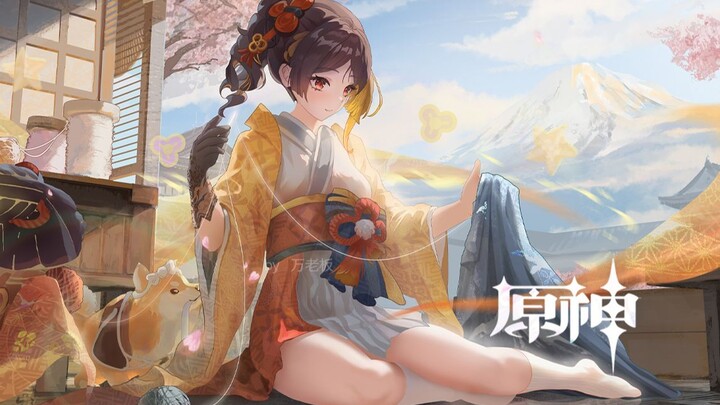 [Genshin Impact] Chiori's white silk yukata! Unlock hidden outfit - "Spring Sakura"