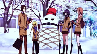 This snowman is a bit weird!