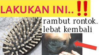 cara mengatasi rambut rontok agar lebat kembali
