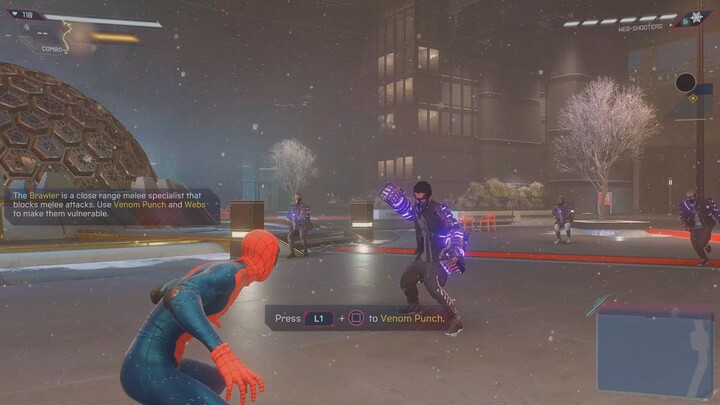 Spiderman miles morales intense fight