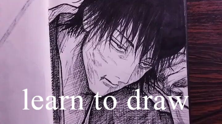 practice 1 Toji Fushiguro ✍ #howtodraw #jujutsukaisen