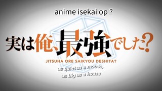 anime isekai baru ?