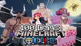 จะเกิดอะไรขึ้น!! เมื่อต้องเอาชีวิตรอด 100 วันในโลก Minecraft Onepiece 100 Days