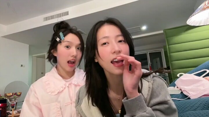 周姐一次醉酒换来一生的“袁湘琴”哈哈哈哈，两位小姐姐喝完酒太可爱了