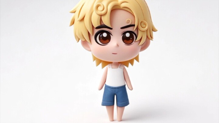 draw sanji chibi and make it into 3d