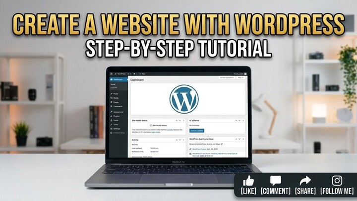How to create  web site with wordpress