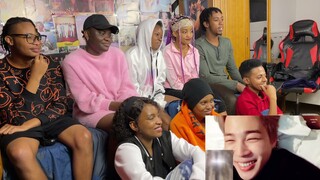 Africans show their friends jimin being goofy on vlive