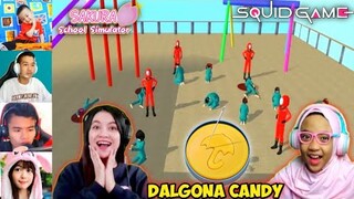 REAKSI ANI NURHAYANI & NAFISA FIDELA BERMAIN SQUID GAME DALGONA CANDY VERSI SAKURA | SSS Indonesia