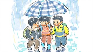 或许拥挤，伞下藏不住的是欢声笑语。