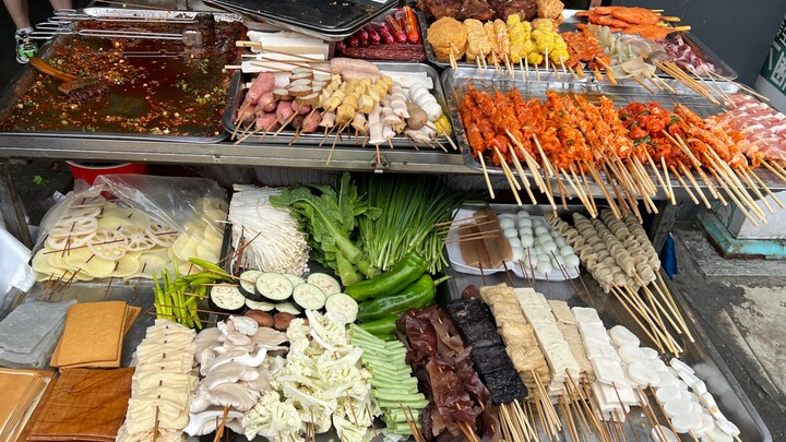 Xiên bột sắn chiên chỉ 1,5 tệ! Quán xiên chiên nhỏ đã mở 22 năm! Ông chủ cực kỳ hiền lành～