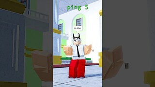 WHEN YOU HAVE +999 PING IN BLOX FRUITS! DID FROZY LIE? 🔪  #shorts