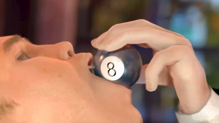 Jangan sekali-kali memasukkan bola biliar ke dalam mulut!