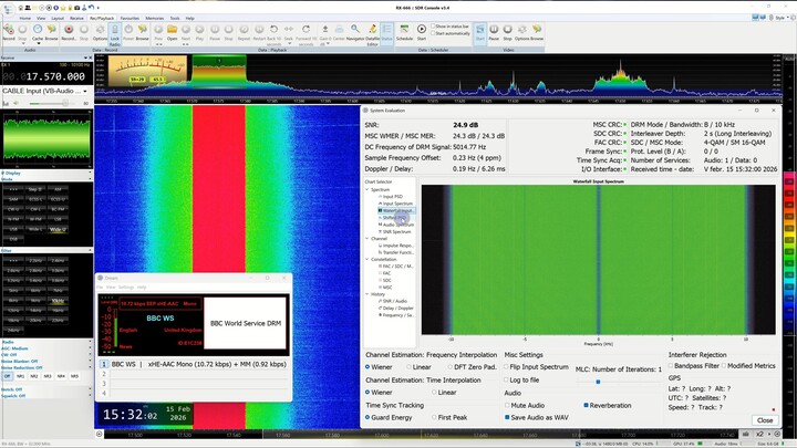 17570 Khz -BBC WS DRM -DRM Dream 2.2.1 test