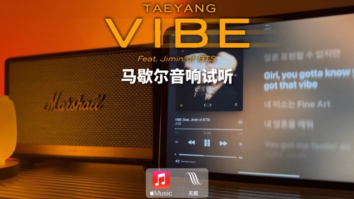 Thử âm loa Marshall | VIBE - TAEYANG (ft. jimin của BTS) | Taeyang, Park Jimin