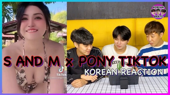 [REACT] Korean guys react to Filipina 'S&M tiktok challenge'