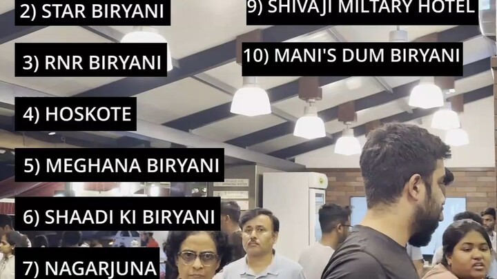 BEST BIRYANI PLACES IN BANGALORE ✨🌷