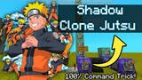 How to get a Shadow Clone Jutsu Power in Minecraft using Command Block Trick!