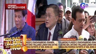 Reklamong plunder, inihain ni Trillanes laban kina Rodrigo Duterte at Bong Go | Dapat Alam Mo!
