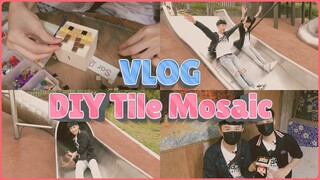 SUB) 👾 DIY Tile Mosaic VLOG[ BL Gay Couple Nic & Cheese]