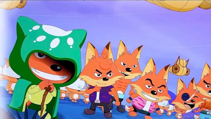 "The seven evil wolves transformed into seven foxes and led the fox group to invade the pig planet."