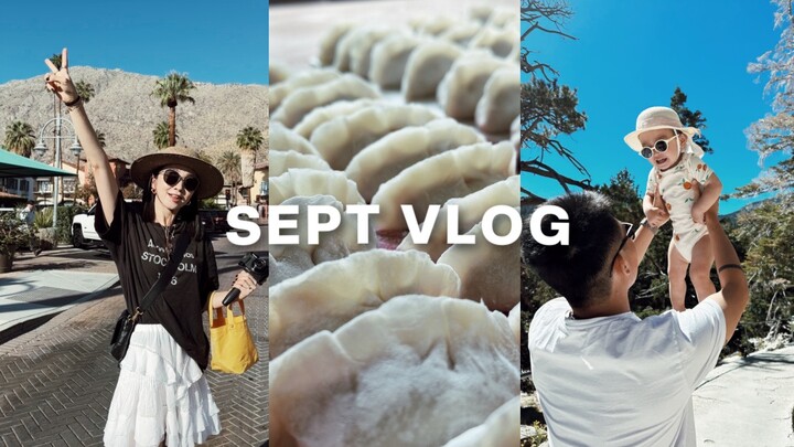 SEPT VLOG | เช็กอินตลาดกลางคืนปาล์มสปริงส์ & กระเช้าลอยฟ้า 🚠 | นั่งปั้นเกี๊ยว | บาร์บีคิวสวนหลังบ้าน