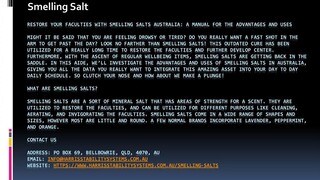 Smelling Salt