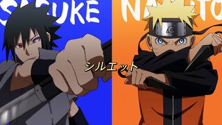 【AI翻唱 漩涡鸣人&宇智波佐助】シルエット 合唱版 火影忍者疾风传OP16 剪影 “鸣佐” 混剪 AMV